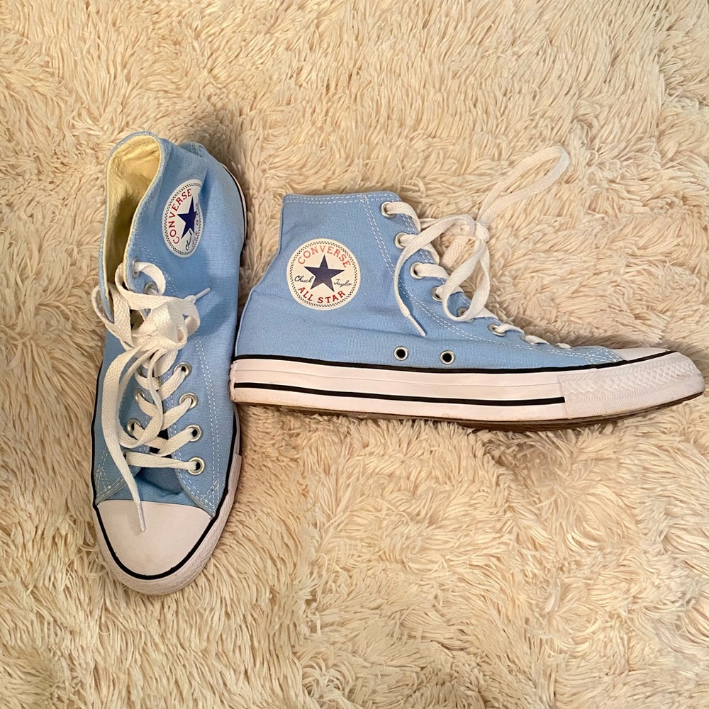 Blue High Top Converse